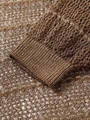 Women's Hollow-out Vest Knit Cardigan