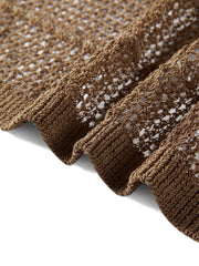 Women's Hollow-out Vest Knit Cardigan