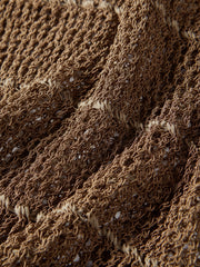 Women's Hollow-out Vest Knit Cardigan