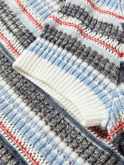 Women's Blend Striped Short Sleeve Knit Top