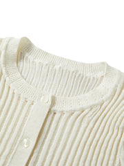 Women's Cropped Linen-Blend Knit Cardigan