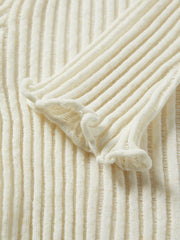 Women's Cropped Linen-Blend Knit Cardigan