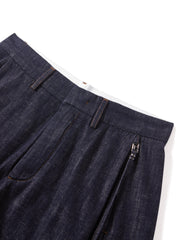 Women's A-line wide-leg denim shorts