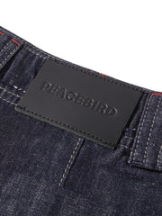 Women's linen A-line wide-leg denim mini skirt