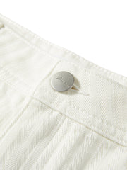 Women's High-Waist Wide-Leg Denim Shorts