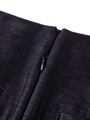 Women's Casual Lyocell High-Waist A-Line Short Skirt
