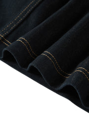 Women's High-Waist A-Line Denim Mini Skirt