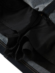 Women's High-Waist A-Line Denim Mini Skirt