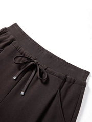Women's Casual Elastic-Waist Relaxed Knit Sweatpants