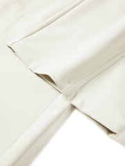 Women's Casual Solid Thermal Curved-Leg Pants