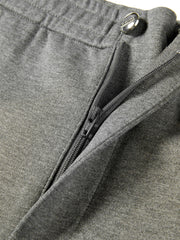 Women's Casual Solid Curved-Leg Sweatpants