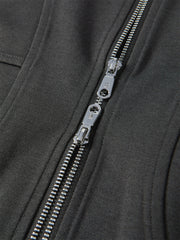 Women's Raglan-Sleeve Zip-Up Sweatshirt