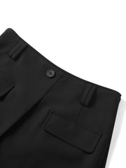 Women's Lyocell High-Waist Curved Cargo Pants