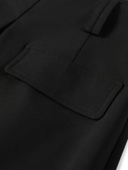 Women's Lyocell High-Waist Curved Cargo Pants