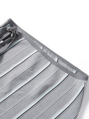 Women's Striped Knit Polo with Side Slits