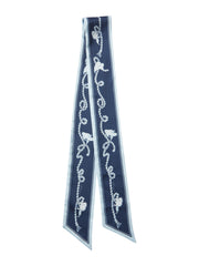 Women's Cap-Sleeve Polo Shirt with Detachable Scarf