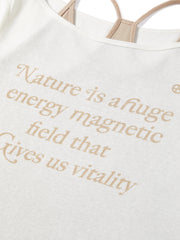 Women's Letter Long Sleeve T-Shirt Two-Piece Set