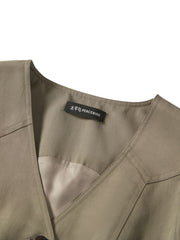 Women's Elegant V-Neck Detachable Ribbon Vest