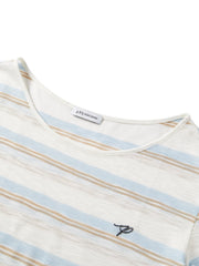 Women's Loose-Fit Striped Top and Tank Set