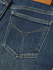 Women's Casual Denim High-Coverage Waistband Straight-Leg Pants