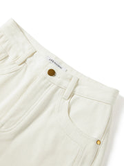 Women's Casual High-Rise Wide-Leg Plant-Dyed Jeans