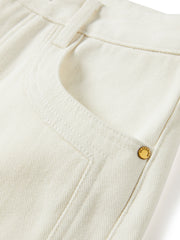 Women's Casual High-Rise Wide-Leg Plant-Dyed Jeans