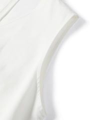 Women's Lyocell-Linen Blend V-Neck Twist Vest