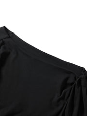 Women's Patchwork One-Shoulder Dress