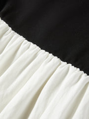 Women's Patchwork One-Shoulder Dress