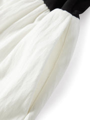 Women's Patchwork One-Shoulder Dress