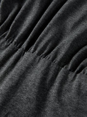 Women's office style fitted waist long dress