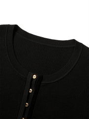 Women's Slim-Fit U-Neck Knit Cardigan