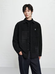 Men's Tonal Panel Corduroy Shirt