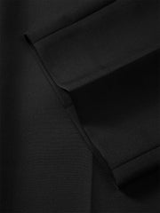 Men's Black Straight-Leg Dress Pants