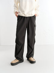 Men's Cargo-Style Pleated Parachute Pants