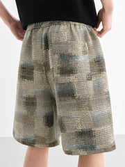 Men's Colorblock Jacquard Knit Shorts