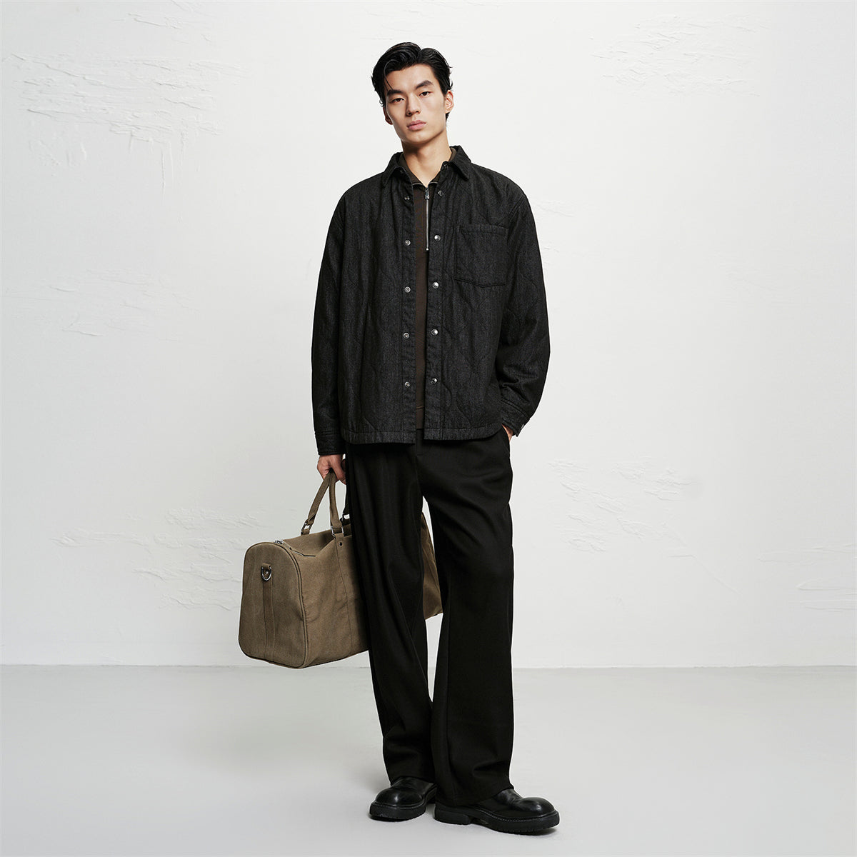 Men's Oversized Quilted Shirt