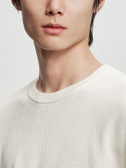 Men's Basic Chenille Textured Knit Sweater