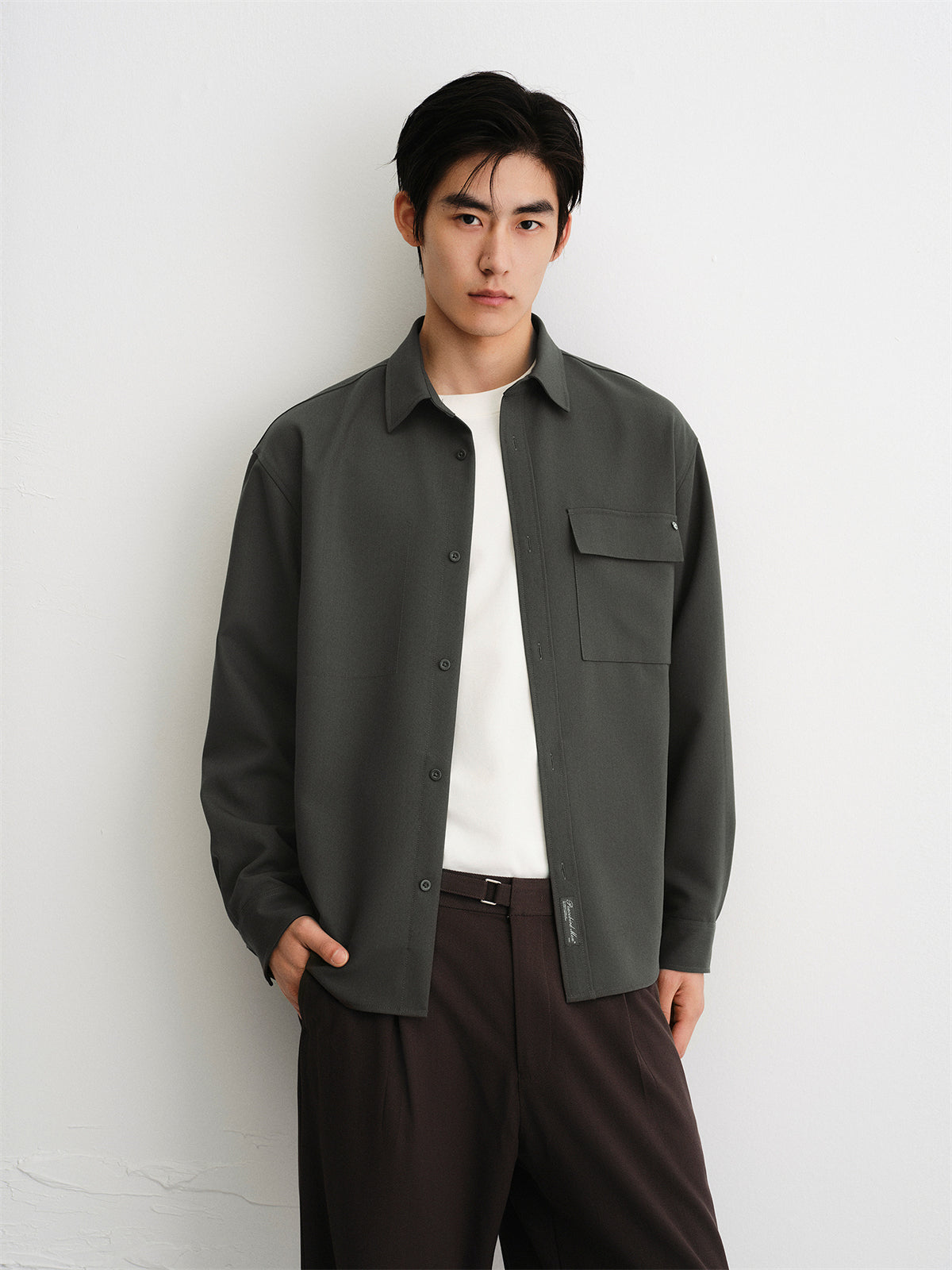 Men's Solid Utility Shirt