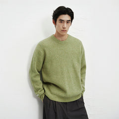 Men's Relaxed Solid Crewneck Sweater