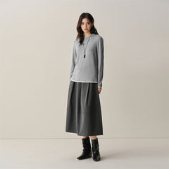 Men's Contrast Layered-Look Long-Sleeve T-Shirt