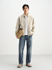Men's Tie-Dye Oversized Collar Jacket