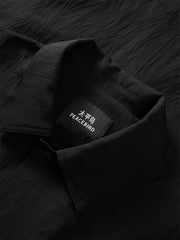 Men's Textured Fabric Shirt Jacket