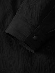 Men's Textured Fabric Shirt Jacket