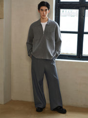 Men's Solid Oversized Knit Cardigan