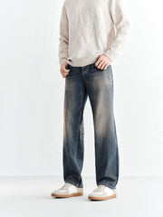 Men's Ombre Washed Straight Jeans