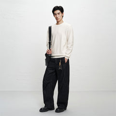 Men's Basic Textured Knit Sweater