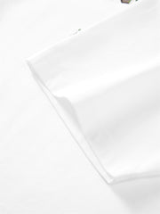 Men's Contrast Print Cotton T-Shirt