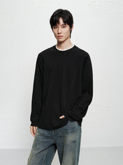 Men's Jacquard Waffle Long-Sleeve T-Shirt