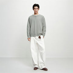 Men's Loose-Fit Pullover Sweater